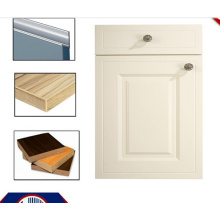 PVC MDF Кухонные шкафы Двери с ручкой и кромочной лентой (zhuv)
